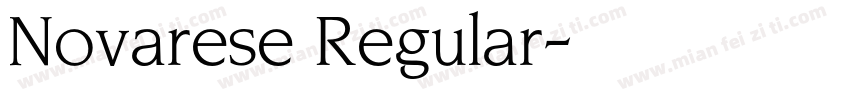 Novarese Regular字体转换